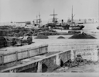 Hafen von Alexandria, ca. 1880-83